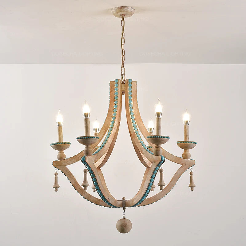 Loft Nordic Wood Chandelier