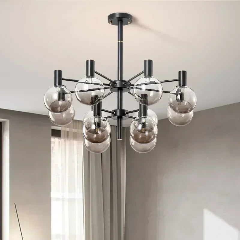 Glass Ball Ceiling Chandelier