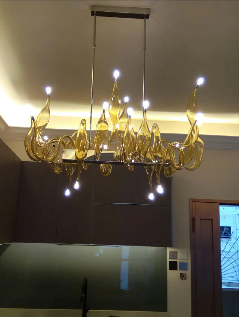 Italian swan neck chandelier Large chandelier