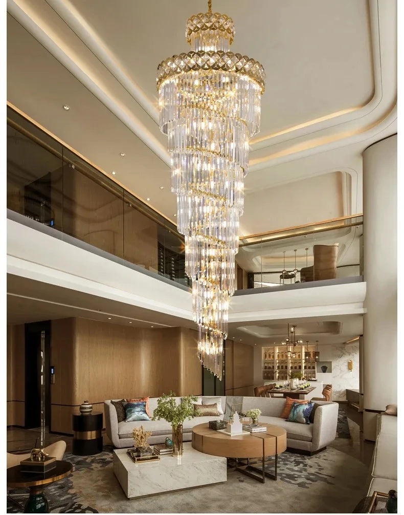 Villa Lobby Crystal Chandelier