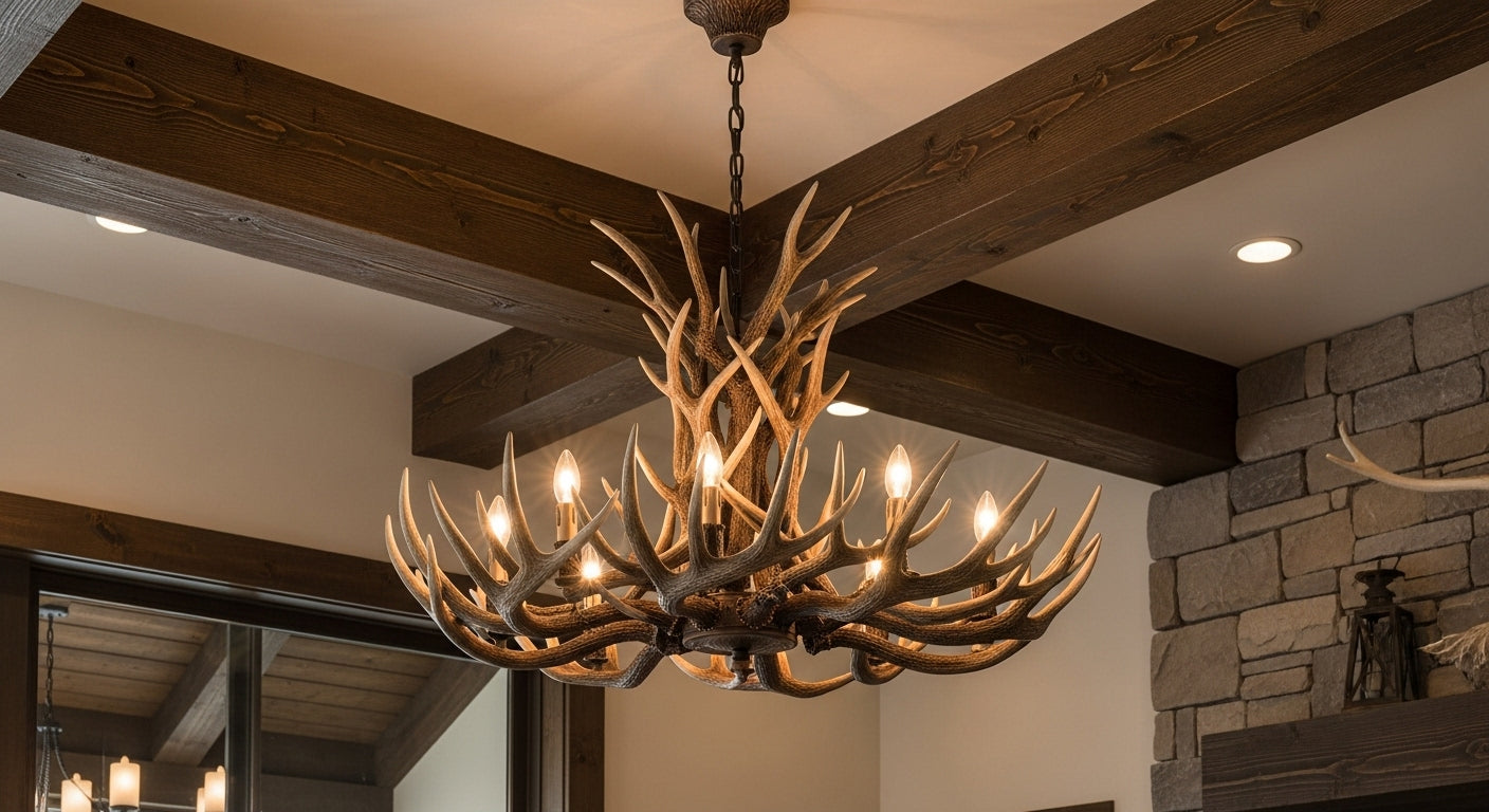 Aspen Faux Antler Chandelier