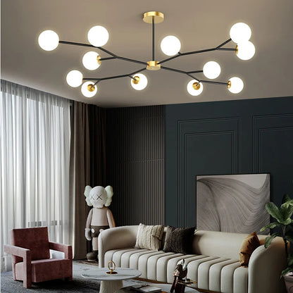 Nordic tree glass chandelier