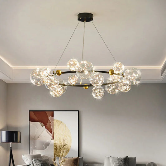 Modern Creative Led Lighting Gold Chandelier