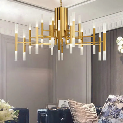 Tube Chain LED Chandelier