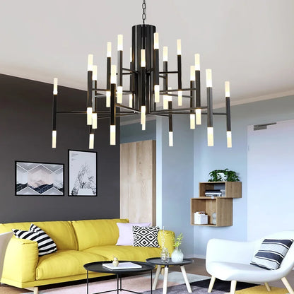 Tube Chain LED Chandelier