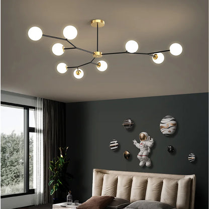 Nordic tree glass chandelier