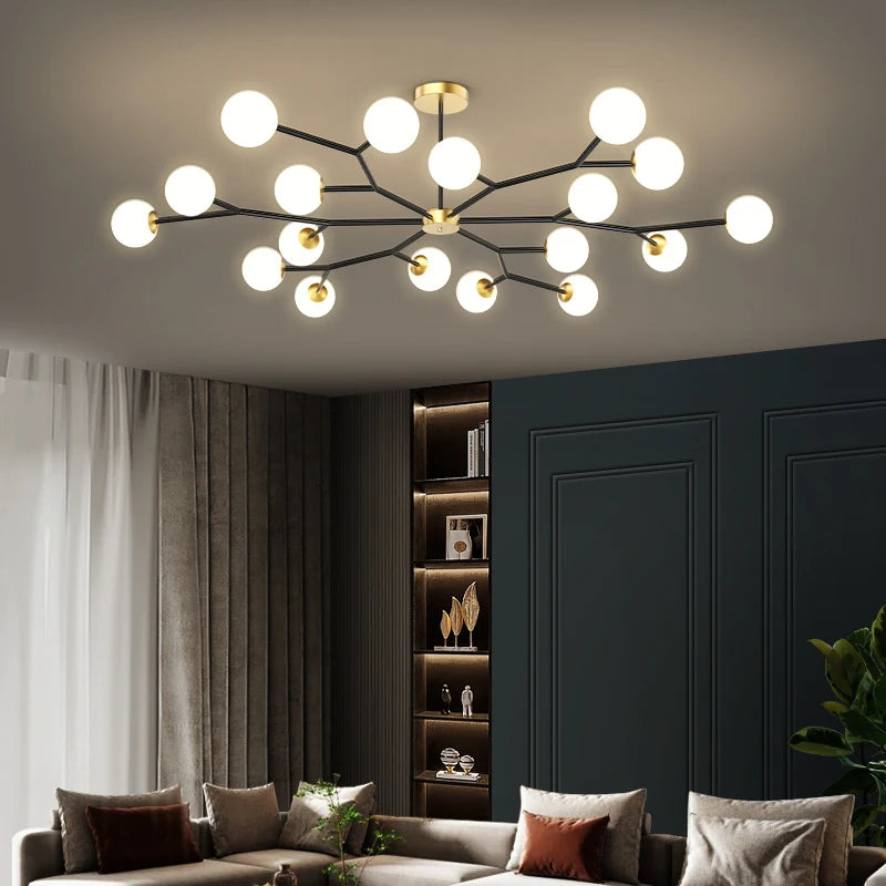 Nordic tree glass chandelier