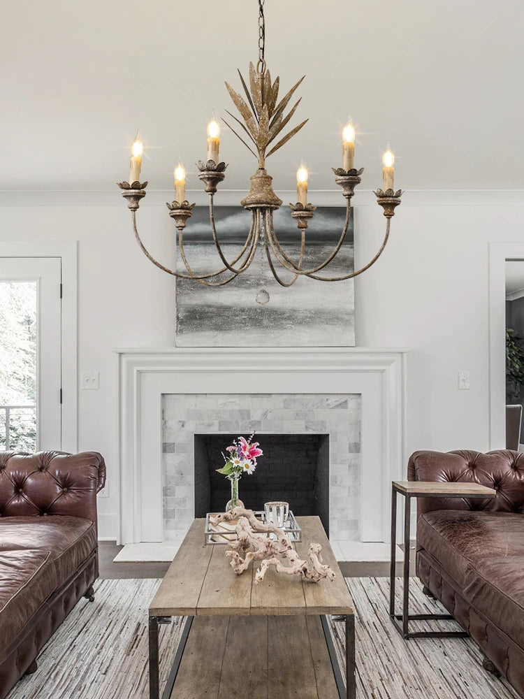 Creative American country retro chandelier