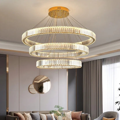 Luxury Crystal LED Circular Chandelier