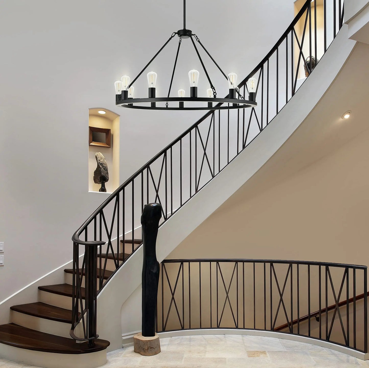 WagonBlack Chandelier