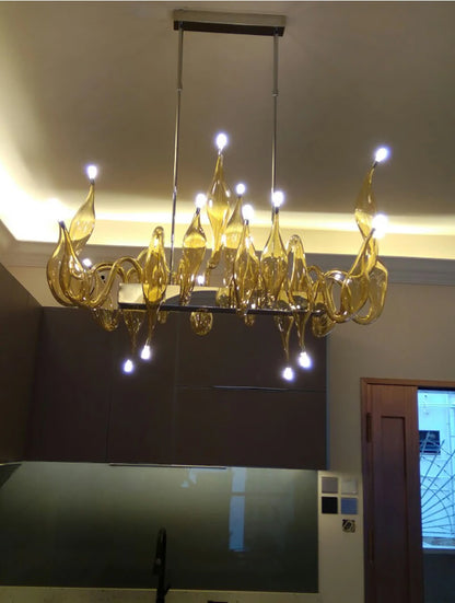 Italian swan neck chandelier Large chandelier