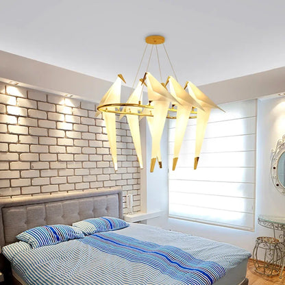 Designer LED Bird Hanging Chandelier