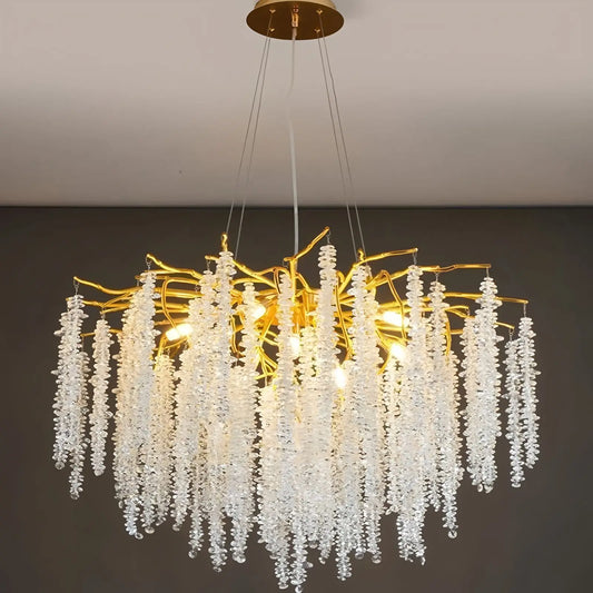 IRALAN Crystal Ceiling Chandelier for Dining Room