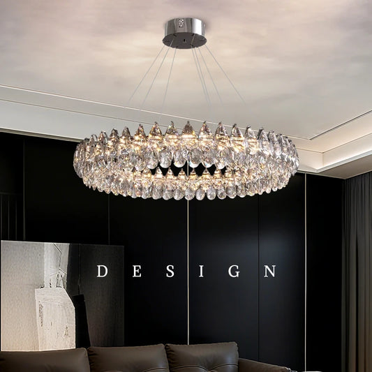 Minimalist Crystal Hanging Chandelier Light