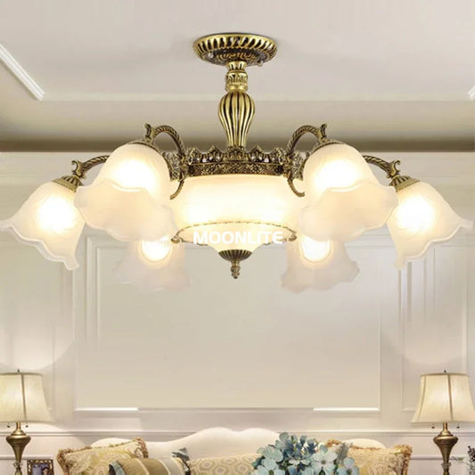 French Retro Large Chandelier