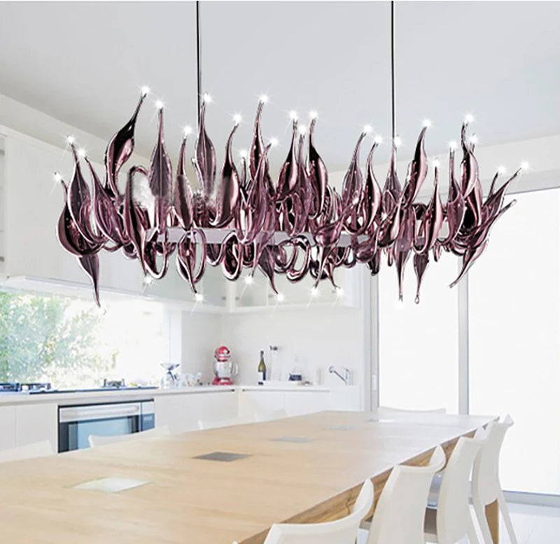 Italian swan neck chandelier Large chandelier