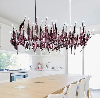 Italian swan neck chandelier Large chandelier