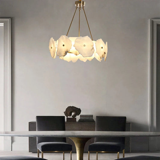 Natural Marble LED Chandelier