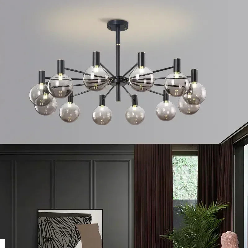 Glass Ball Ceiling Chandelier