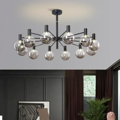 Glass Ball Ceiling Chandelier