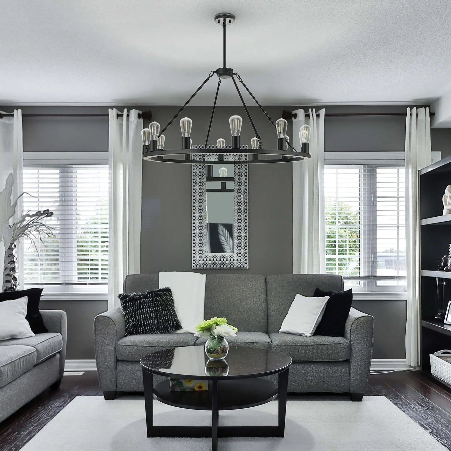 WagonBlack Chandelier