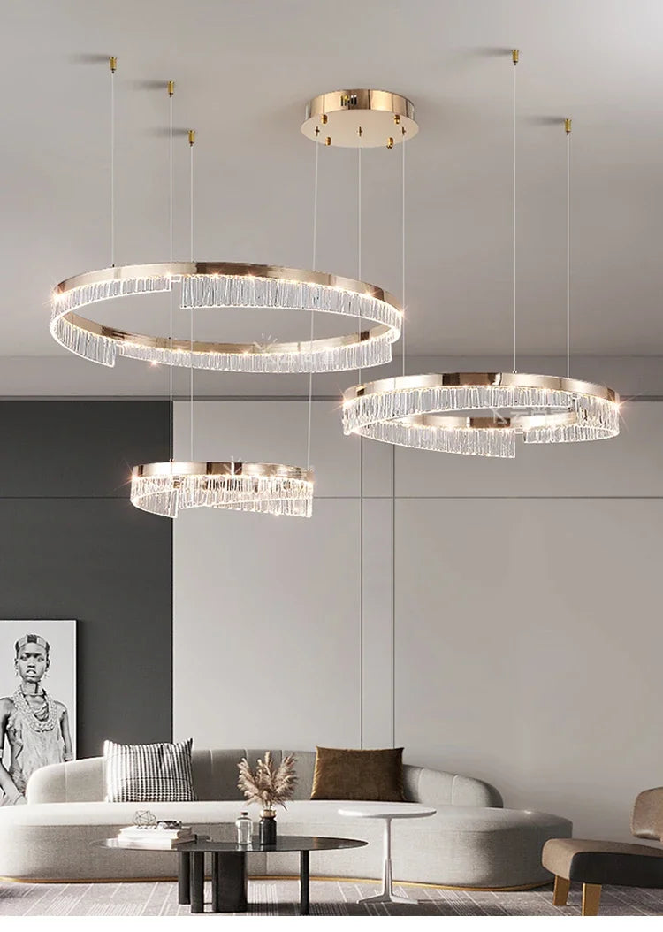 Round Ring Led Chandelier Design