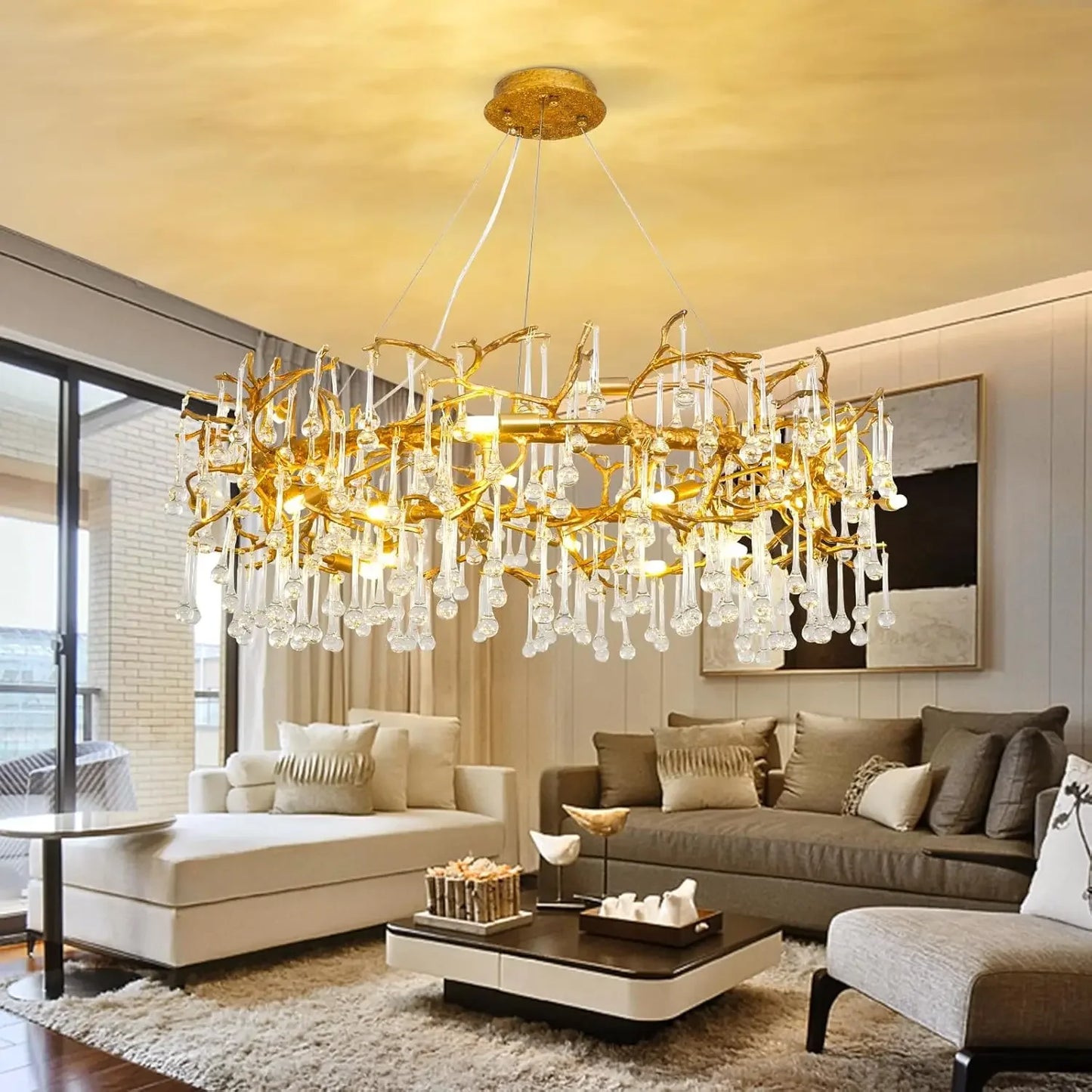 Crystal Chandelier for Dining & Living Room