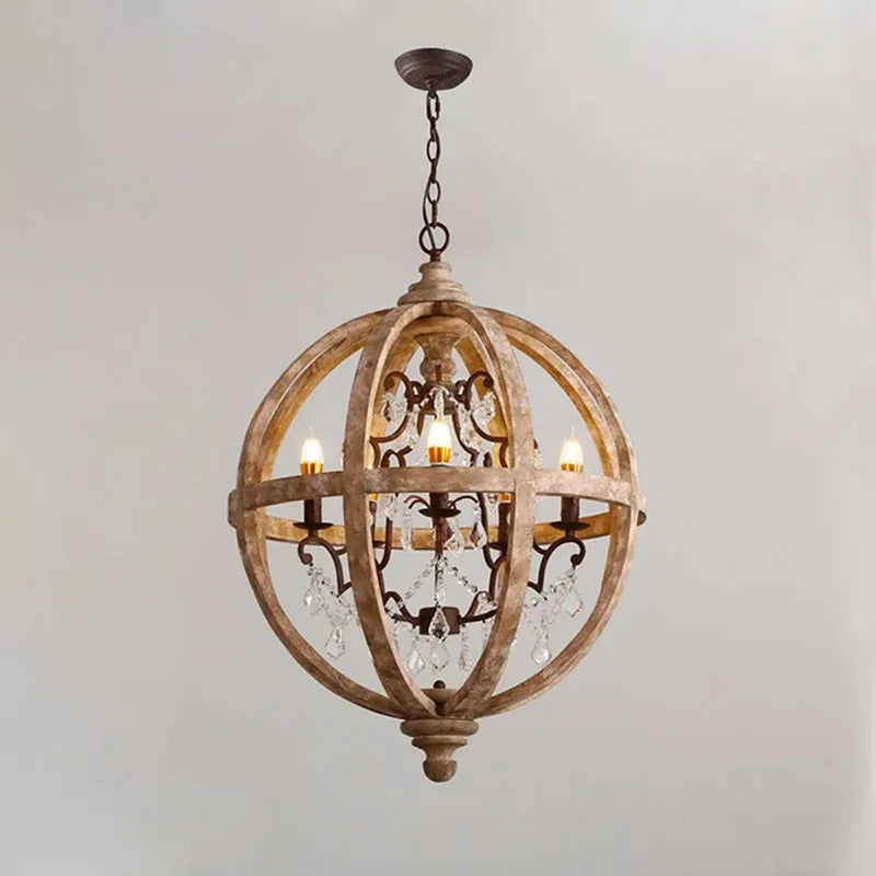 Wooden Home Decor Chandelier