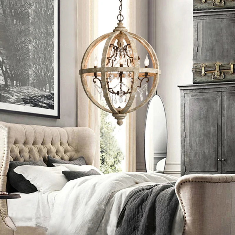 Wooden Home Decor Chandelier