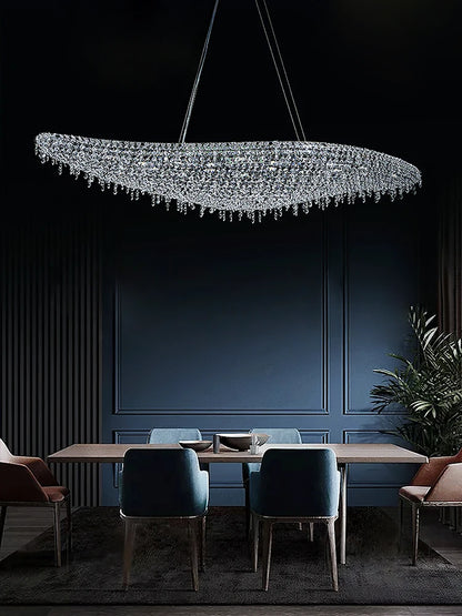 Italian Crystal Pendant Chandelier