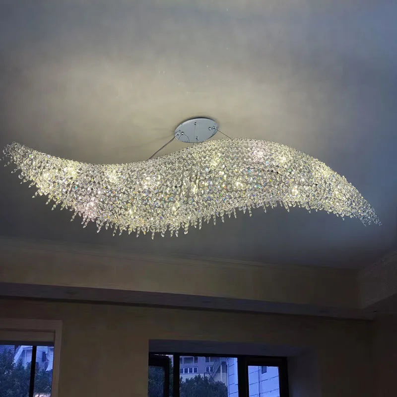 Italian Crystal Pendant Chandelier