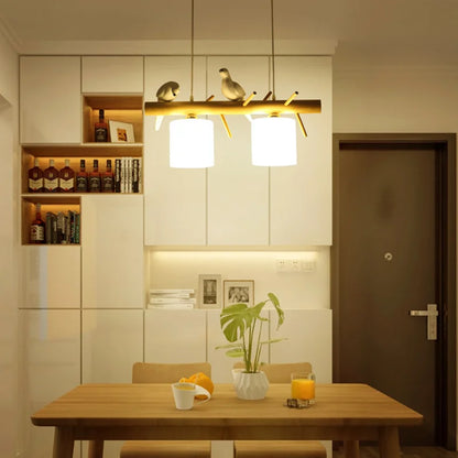 Kitchen Island Bird Chandelier