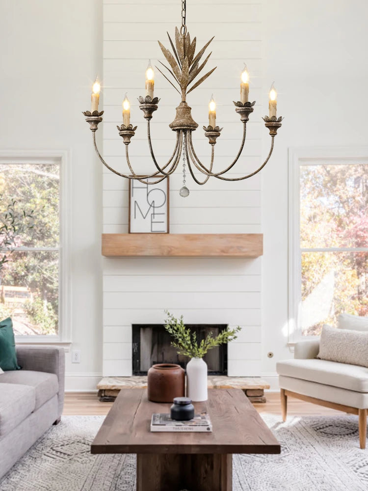 Creative American country retro chandelier