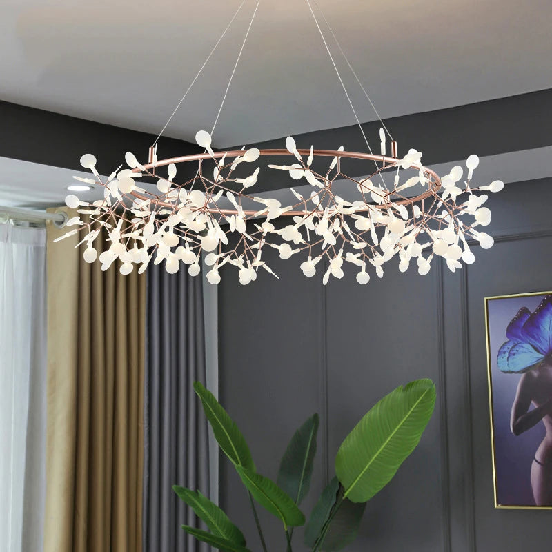 Rose Gold Firefly LED Pendant Light
