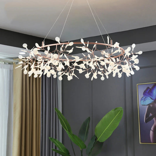 Rose Gold Firefly LED Pendant Light