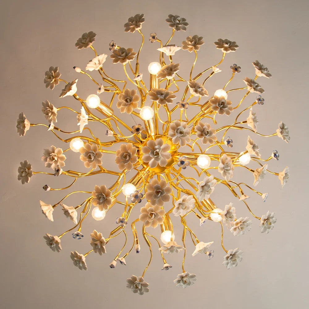 Designer Floral LED Hanging Chandelier