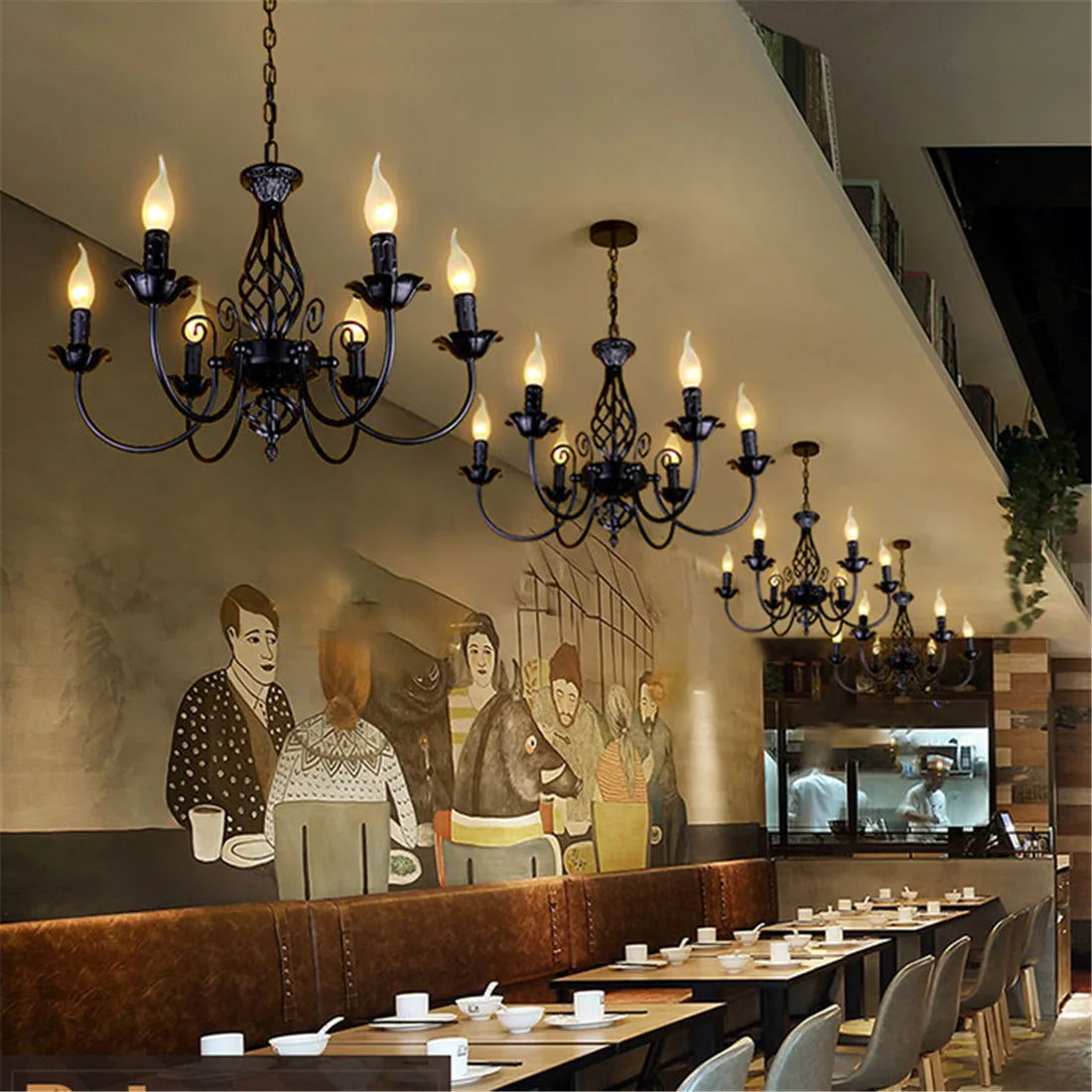 NoirForge Chandelier