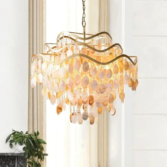 ShellGlow Chandelier