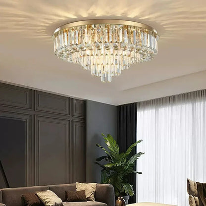 Round Crystal LED Ceiling Pendant Light