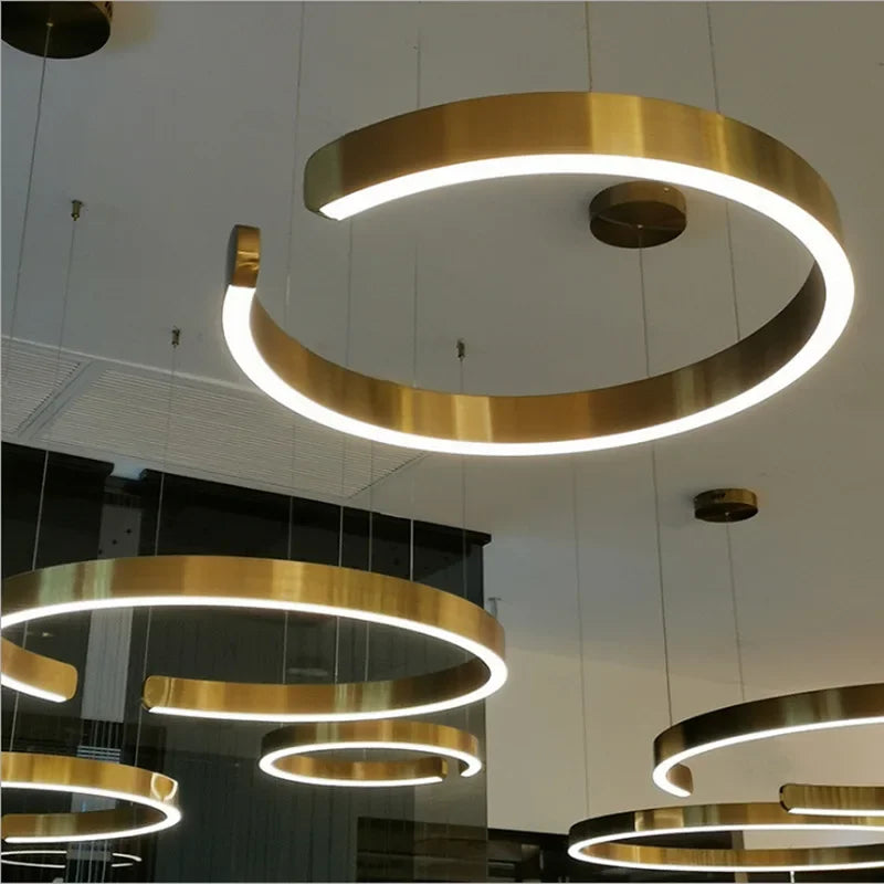 Modern Round LED Ring Chandelier Light