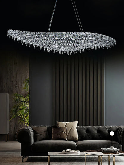 Italian Crystal Pendant Chandelier