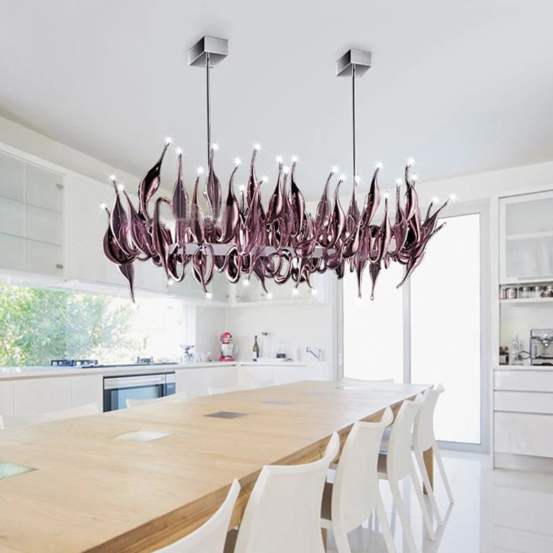 Italian swan neck chandelier Large chandelier