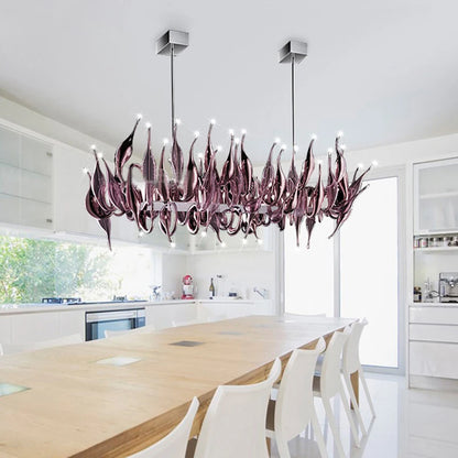 Italian swan neck chandelier Large chandelier