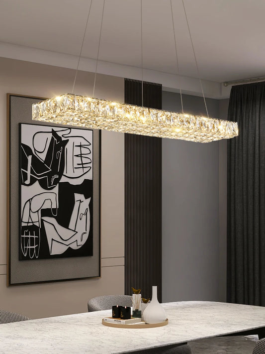 Modern LED Hanging Crystal Chandelier