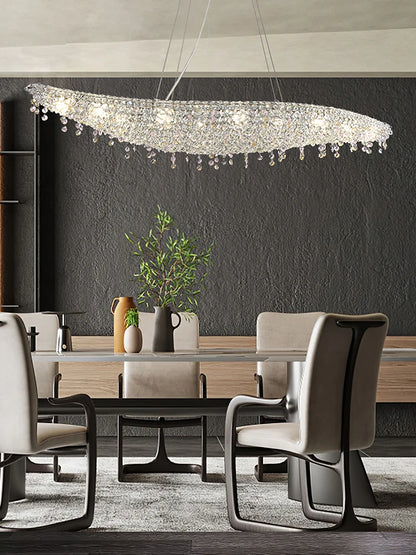 Italian Crystal Pendant Chandelier