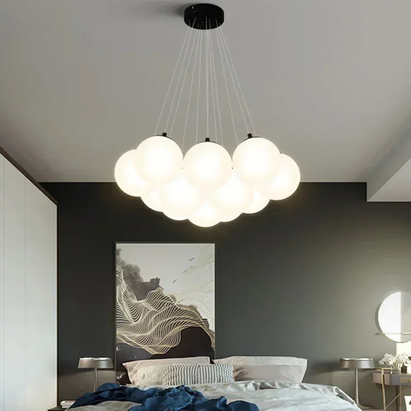 Modern Black Linear Chandelier