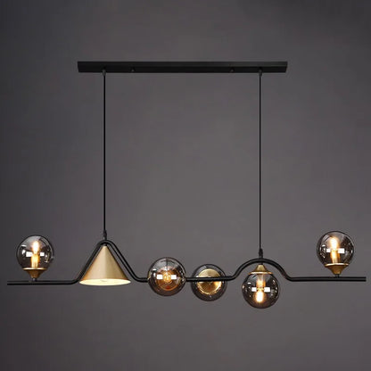 Nordic LED Glass Ball Pendant Chandelier