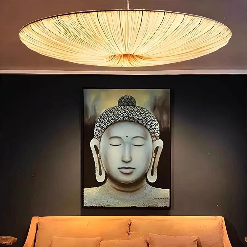 Nordic Wabi Sabi Cloth Ceiling Chandelier