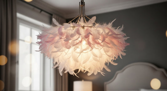 Blanc Feather Cloud Chandelier