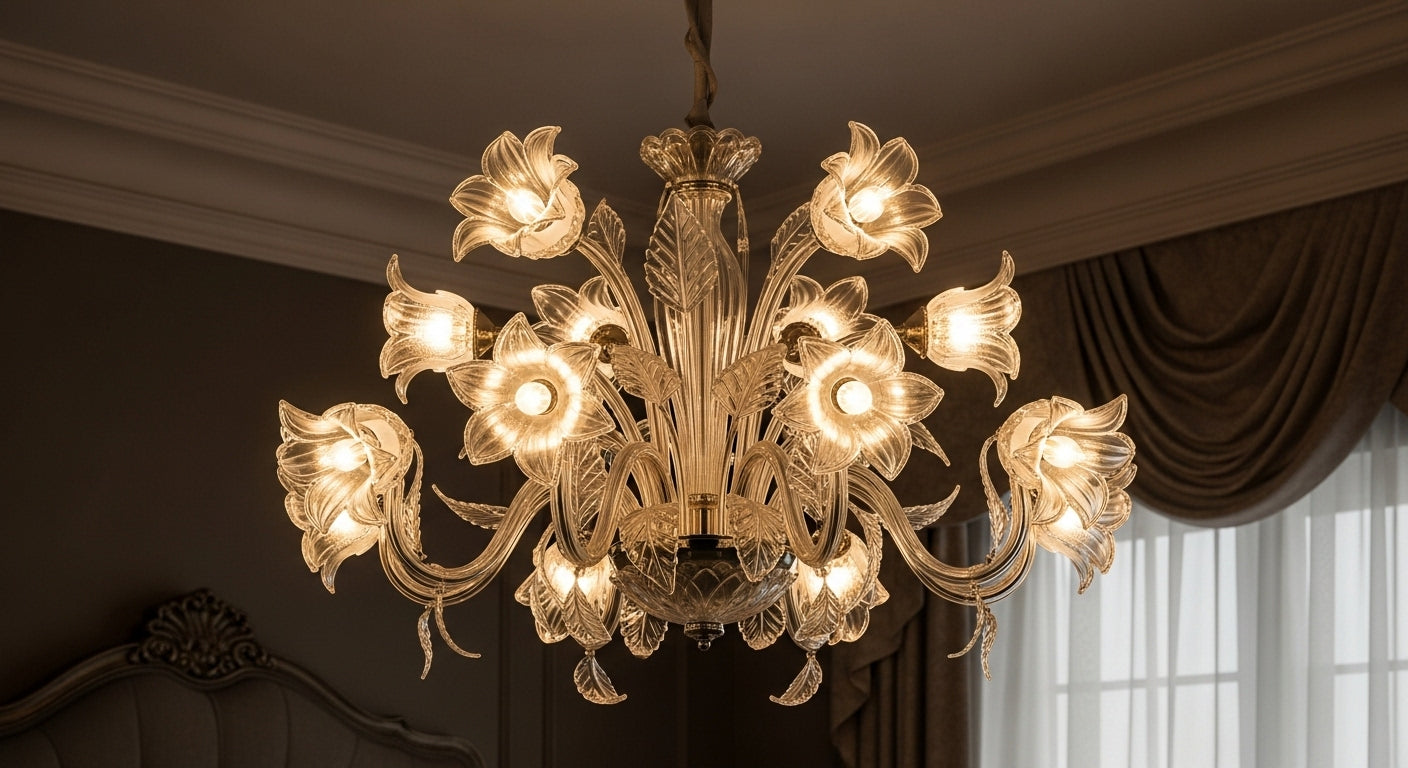 Elysian Floral Glass Chandelier